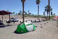 Campingplatz in Bullhead City, erster Versuch für den richtigen Platz