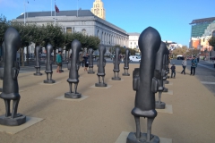 "komische" Figuren in San Francisco