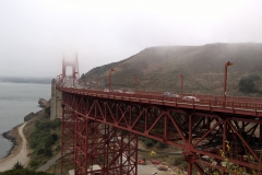 Aussichtspunkt am nördlichen Ende der Golden Gate Bridge in San Francisco