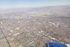 Abflug aus Las Vegas, da unten war ich....